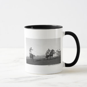 Roping horse mug