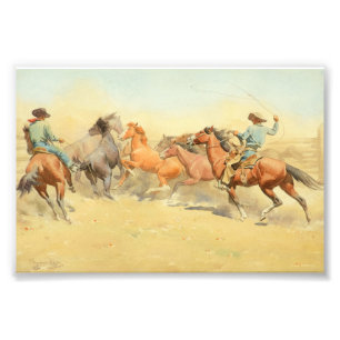 Roping Horses by Maynard Dixon Photo Print