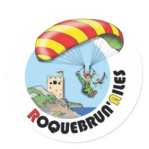 Roquebrun'Ailes logo sticker