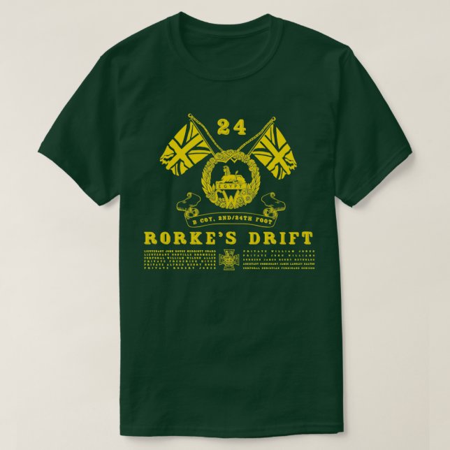 Rorkes Drift Inspired by Zulu 1 T-Shirt (Design Front)