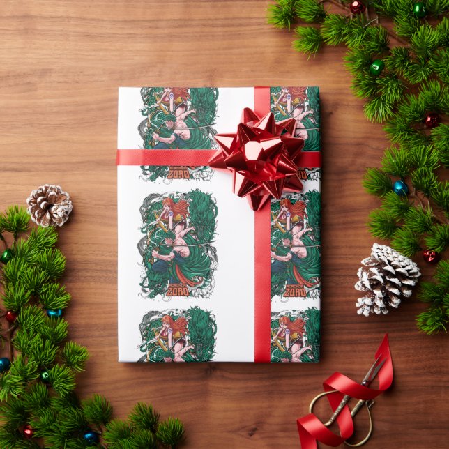 Roronoa Zorro One Piece Wrapping Paper (Holiday Gift)