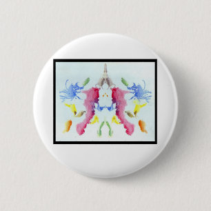 Rorschach Inkblot 10.0 6 Cm Round Badge