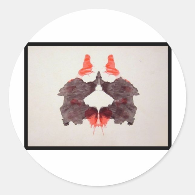 Rorschach Inkblot 2.0 Classic Round Sticker (Front)