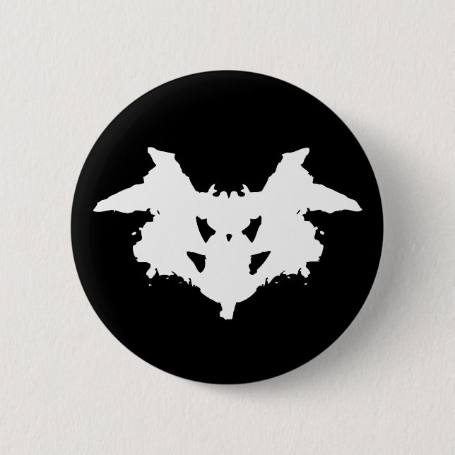 Rorschach Inkblot 6 Cm Round Badge (Front)