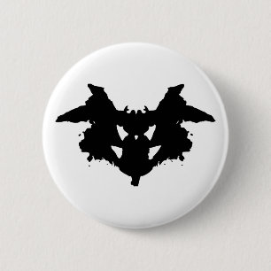 Rorschach Inkblot 6 Cm Round Badge