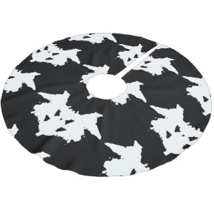 Rorschach Inkblot Brushed Polyester Tree Skirt