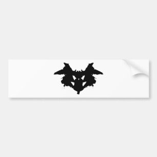 Rorschach Inkblot Bumper Sticker