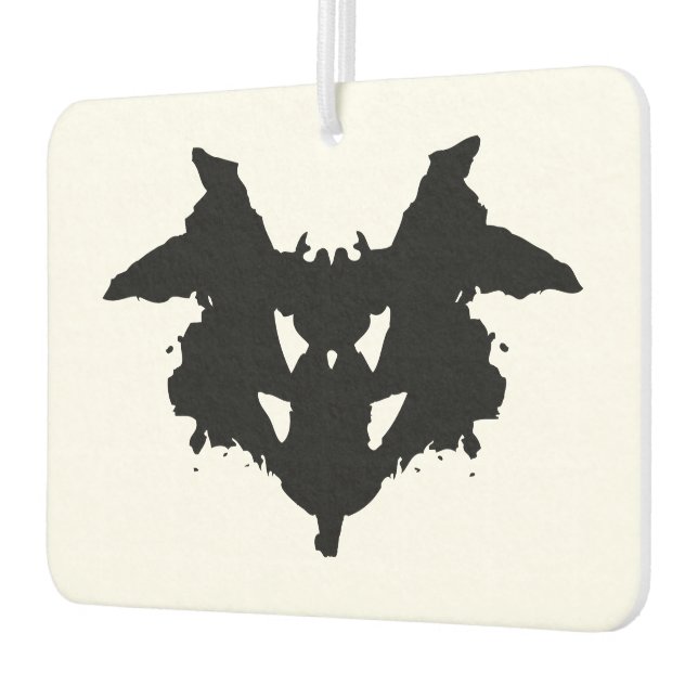 Rorschach Inkblot Car Air Freshener (Left)