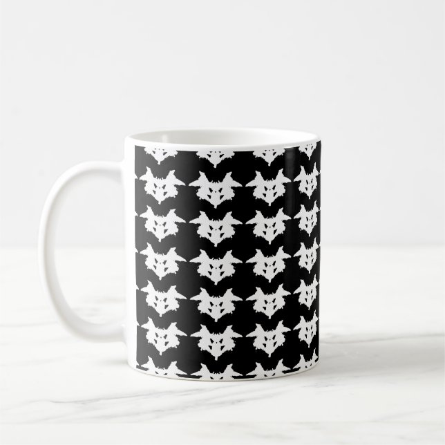 Rorschach Inkblot Coffee Mug (Left)