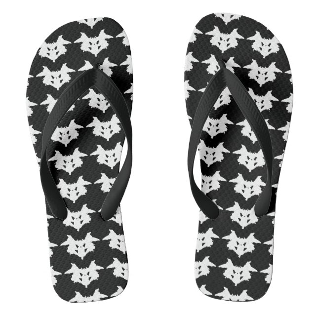 Rorschach Inkblot Flip Flops (Footbed)