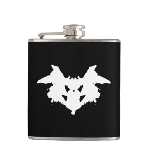 Rorschach Inkblot Hip Flask