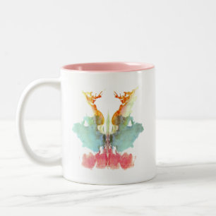 Rorschach Inkblot Number 9 Two-Tone Coffee Mug