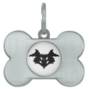 Rorschach Inkblot Pet ID Tag