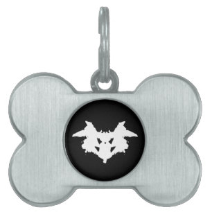 Rorschach Inkblot Pet Name Tag