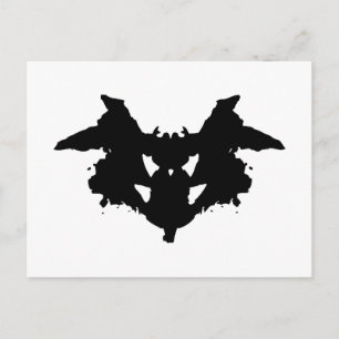 Rorschach Inkblot Postcard