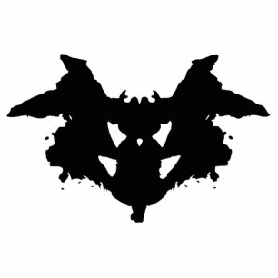Rorschach Inkblot Standing Photo Sculpture