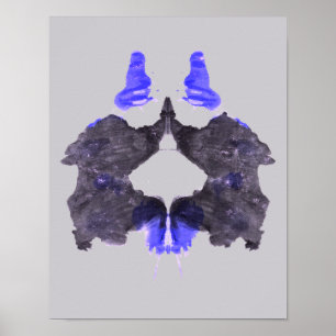 Rorschach Inkblot Test Fun Art Poster