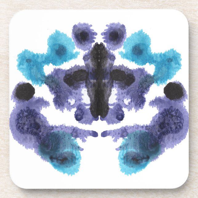 Rorschach Inkblot Test Fun Coaster (Front)