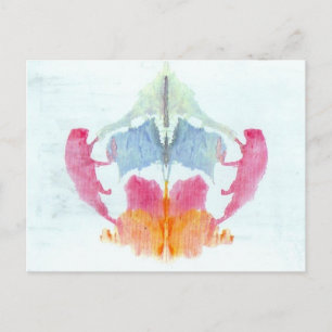 Rorschach Inkblot Test Postcard