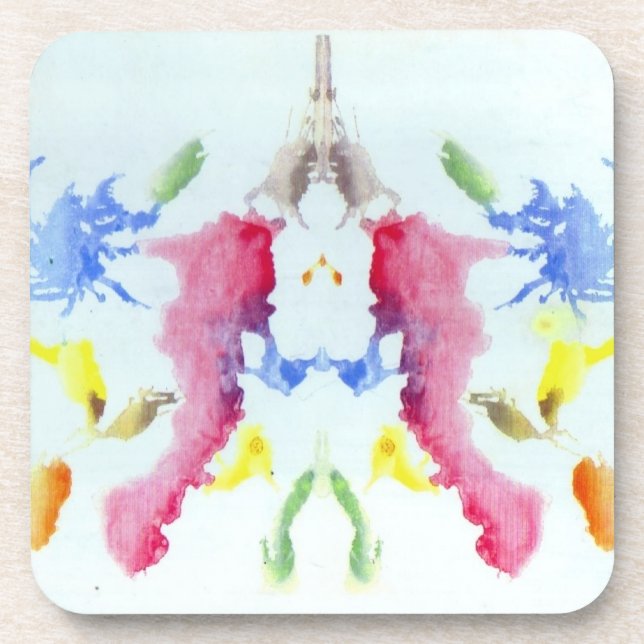 Rorschach Inkblot Test Psychiatry Coaster (Front)