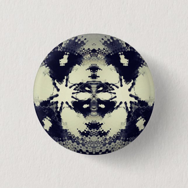 "Rorschach" Inversion by Mzeroxx69 3 Cm Round Badge (Front)