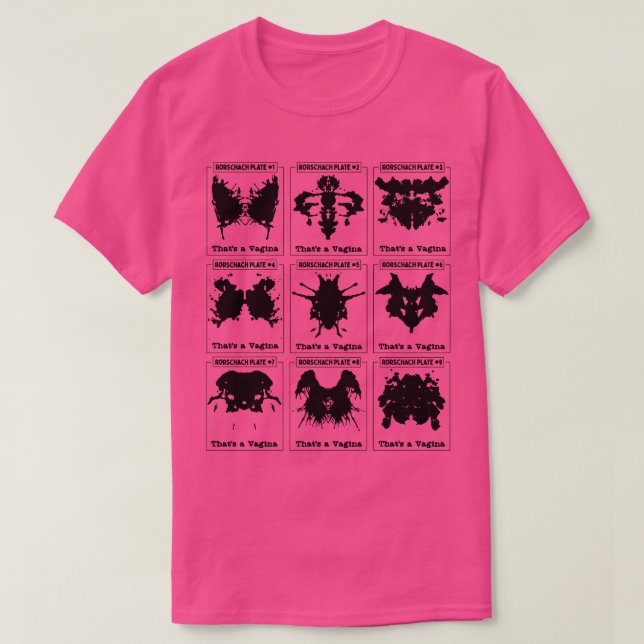 Rorschach Test Its All Lady Parts T-Shirt (Design Front)