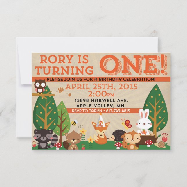 Rory First Birthday Invite (Back)