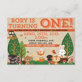 Rory First Birthday Invite