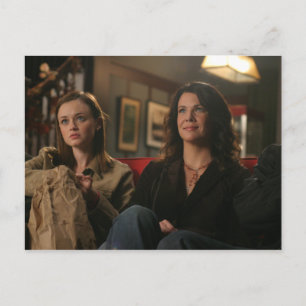 Rory & Lorelai Watch a Movie Postcard