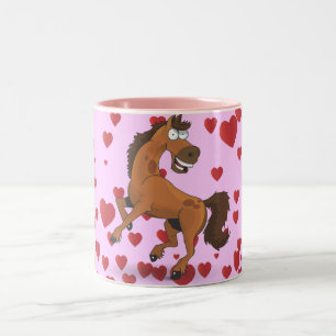 Rory the Horse Two-Tone Coffee Mug