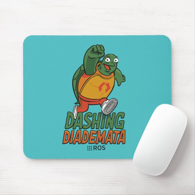 ROS 2 Dashing Diademata Mouse Mat (With Mouse)