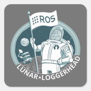 ROS Lunar Loggerhead Square Sticker