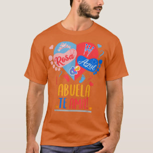 Rosa Azul Abuela te Ama Gender Reveal T-Shirt