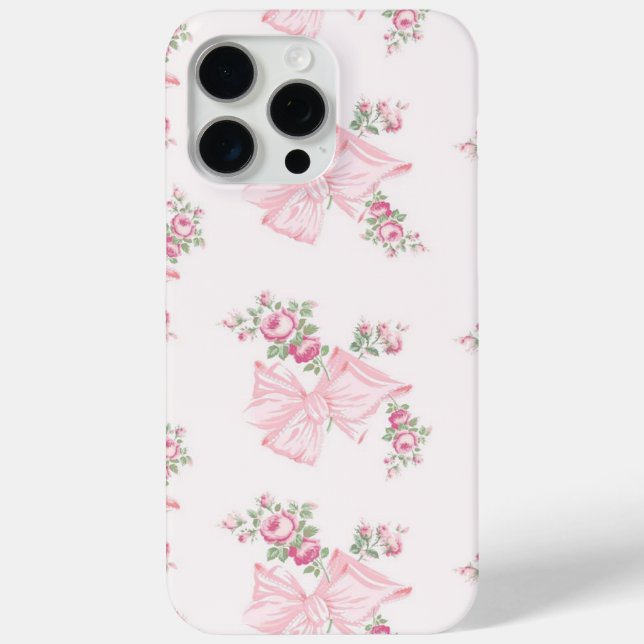 Rosa Beaux Pink iPhone Case (Back)