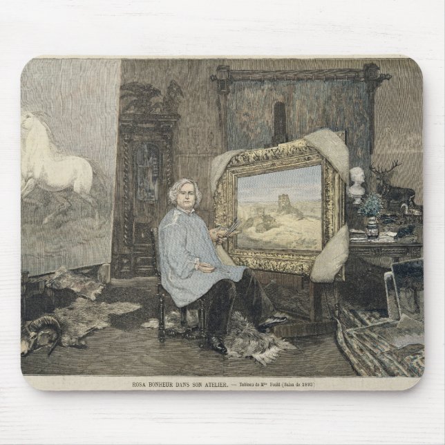 Rosa Bonheur  in her studio Mouse Mat (Front)