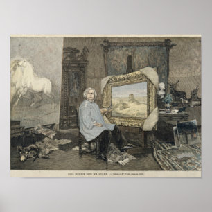 Rosa Bonheur  in her studio Poster