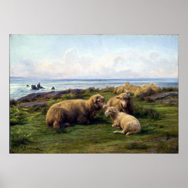 Rosa Bonheur Sheep by the Sea Poster (Front)