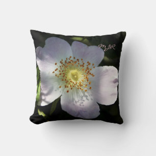 Rosa Canina, Dog Rose with Monogram Cushion