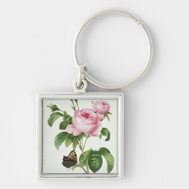 Rosa Centifolia Key Ring (Front)