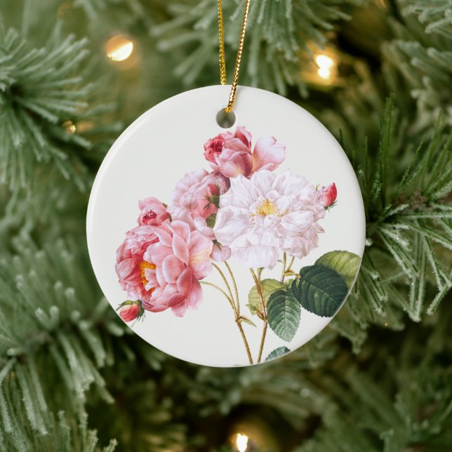 Rosa Damascena , Tree Ceramic Tree Decoration (Tree)
