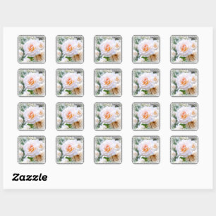 Rosa French Lace [Square Seal] Square Sticker
