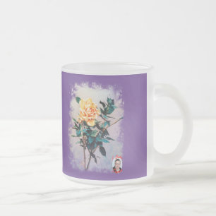 Rosa Frosted Glass Coffee Mug