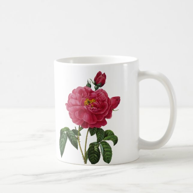 Rosa Gallica Coffee Mug (Right)