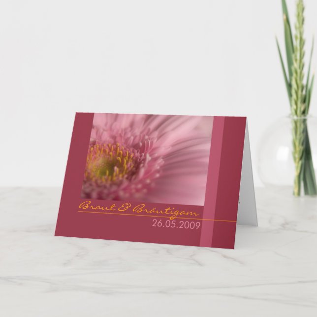 Rosa Gerbera ・ wedding Card (Front)