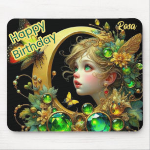 ROSA ~ Green Eyed Fairy ~ Mousepad