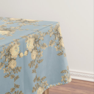 Rosa hemisphaerica – Rosa sulfurea yellow Roses Tablecloth