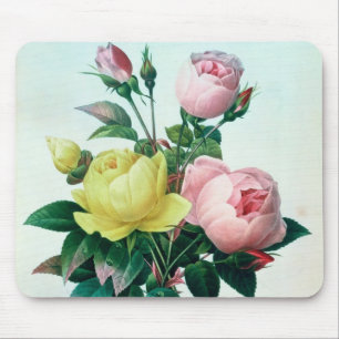Rosa Lutea and Rosa Indica Mouse Mat