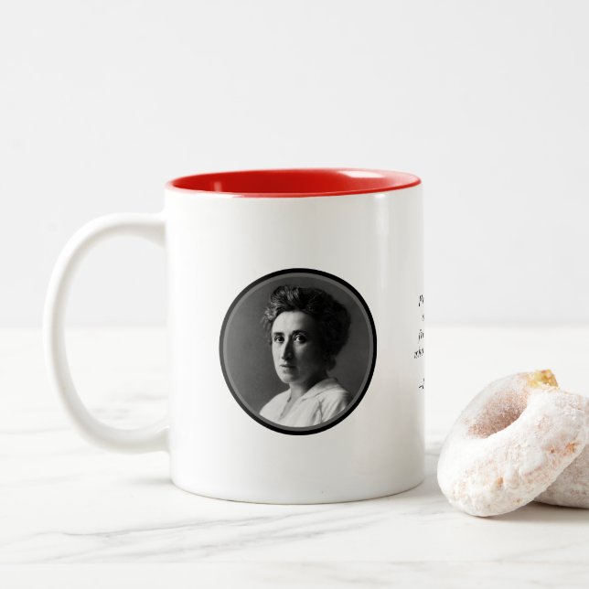 Rosa Luxemburg Marxist Mug (With Donut)
