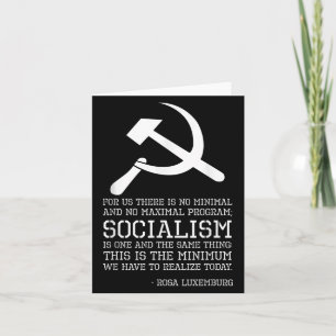 Rosa Luxemburg Quote On Socialism - Political Phil Card