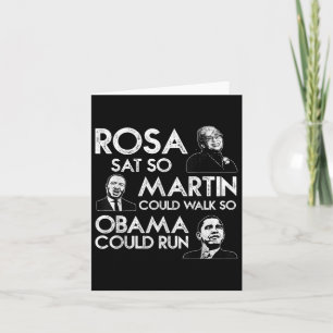 Rosa Martin Obama African American Black History M Card
